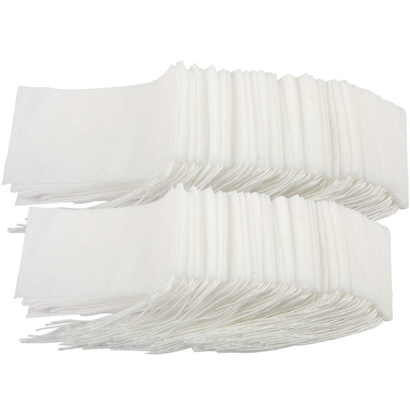 YGDZ Tea Filter Bags for Loose Tea, 200pcs Disposable Empty Loose Leaf Tea Bags (2.76 x 3.54 inch, 3.15 x 3.94 inch) - Image 1